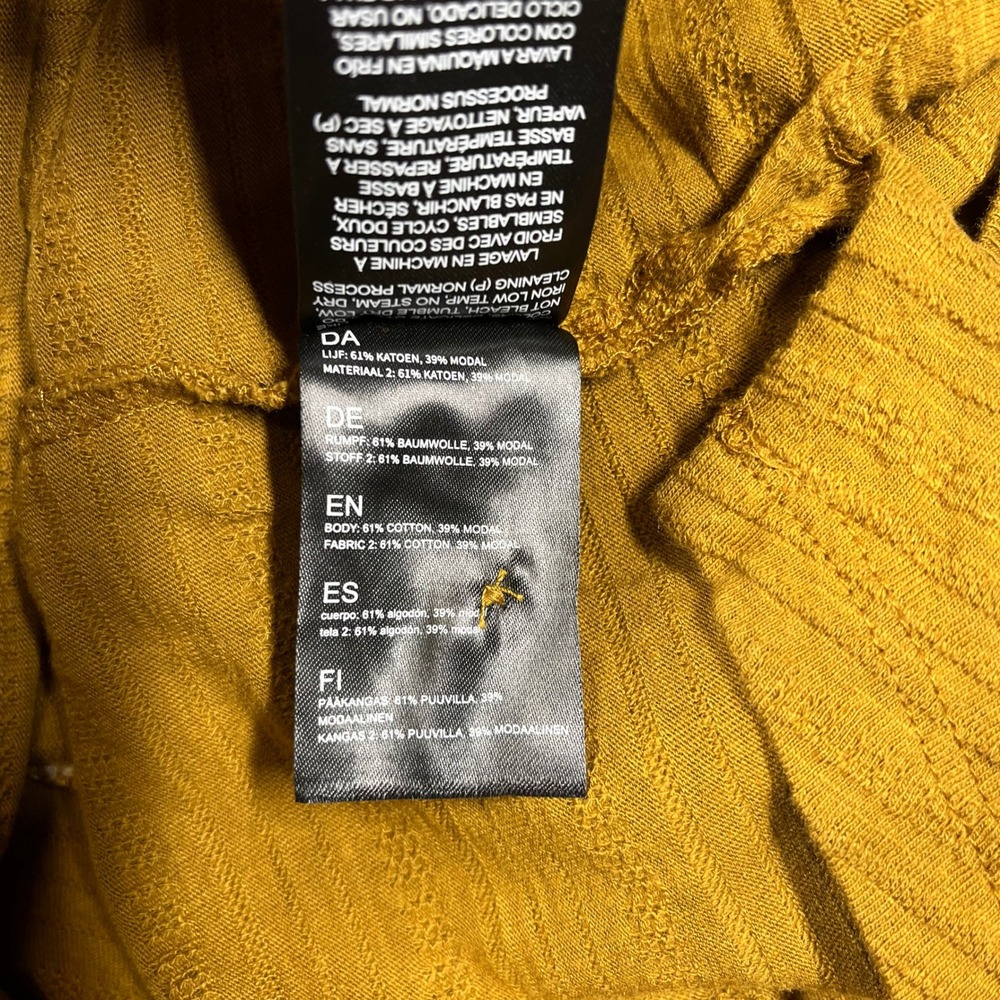 KUHL Henley Tank Women XS Sleeveless Ribbed Mustard Yellow Casual Outdoor - Picture 5 of 9